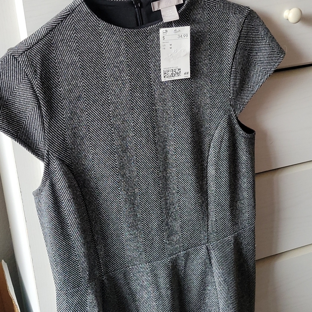 Brand New H&M Herringbone dress